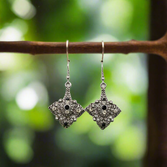 Vintage Antique Oxidised Earrings