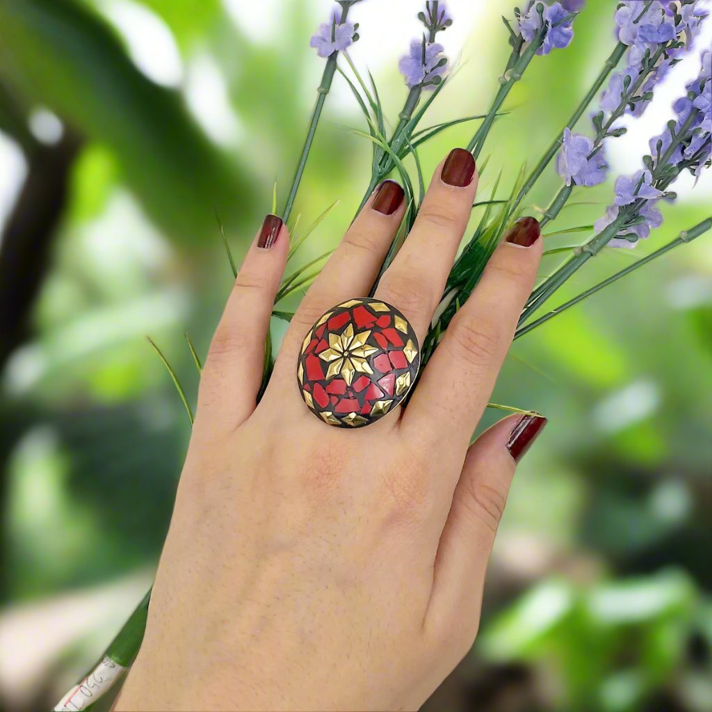 Afghani Adjustable Large Ring