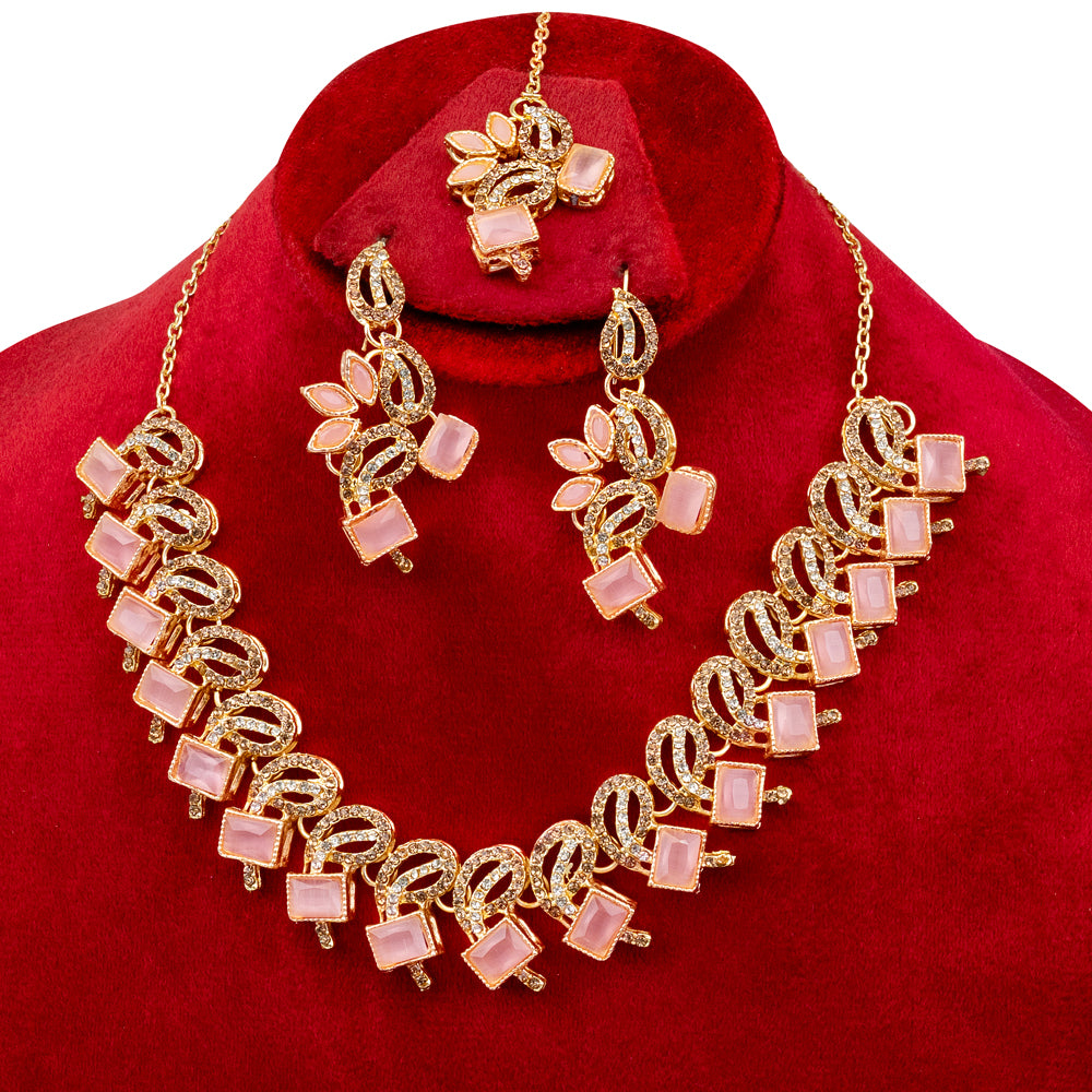 Heart Design Party Wear Turkish Necklace