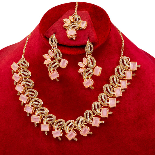 Heart Design Party Wear Turkish Necklace