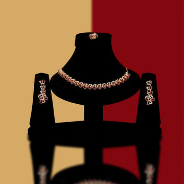 Emerald Teardrop Sequare Necklace