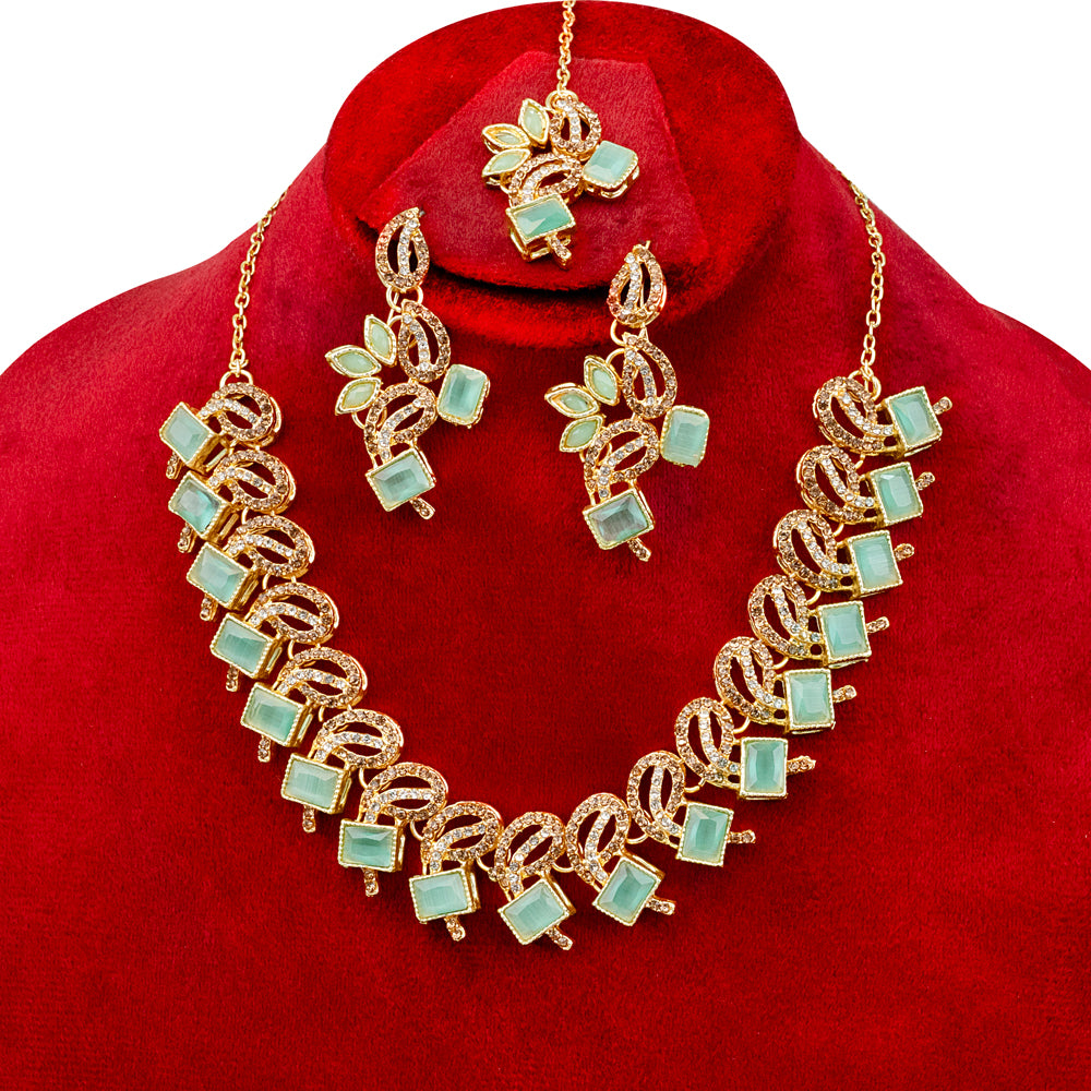 Heart Design Party Wear Turkish Necklace