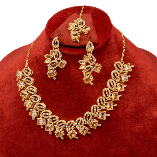 Heart Design Party Wear Turkish Necklace