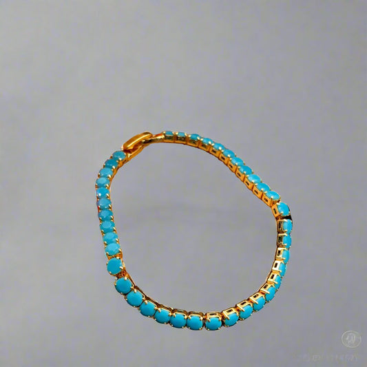 Turquoise Blue Stone Bracelet