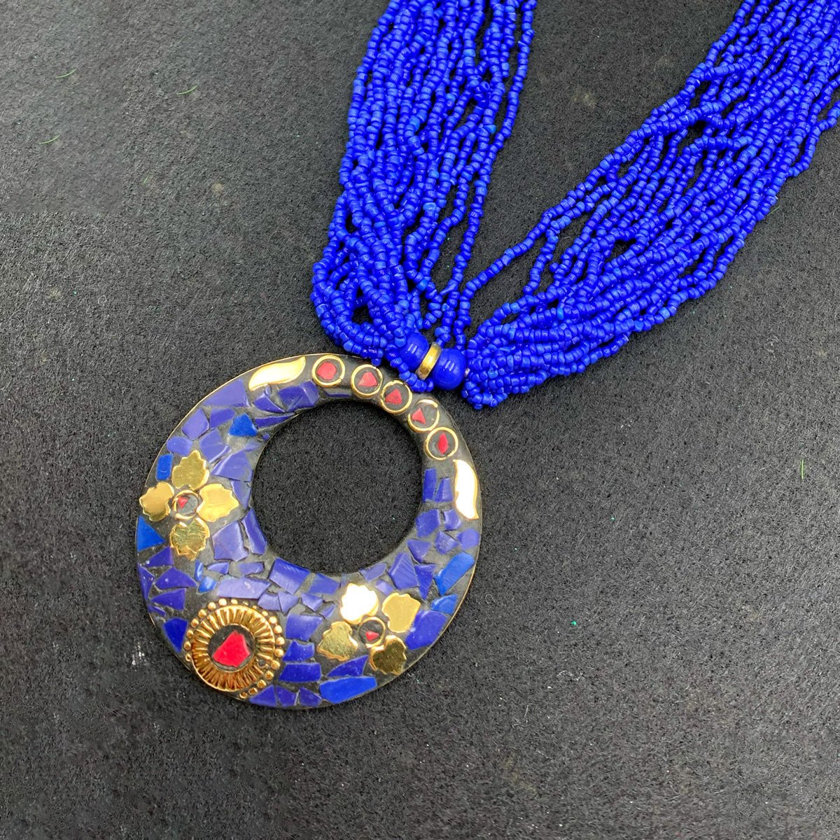 Antique Handcrafted Mosaic Mala - Image 2