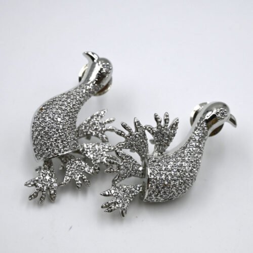 Sparkling Peacock Earrings