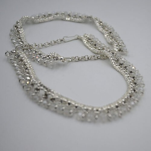 Silver Stones Anklet