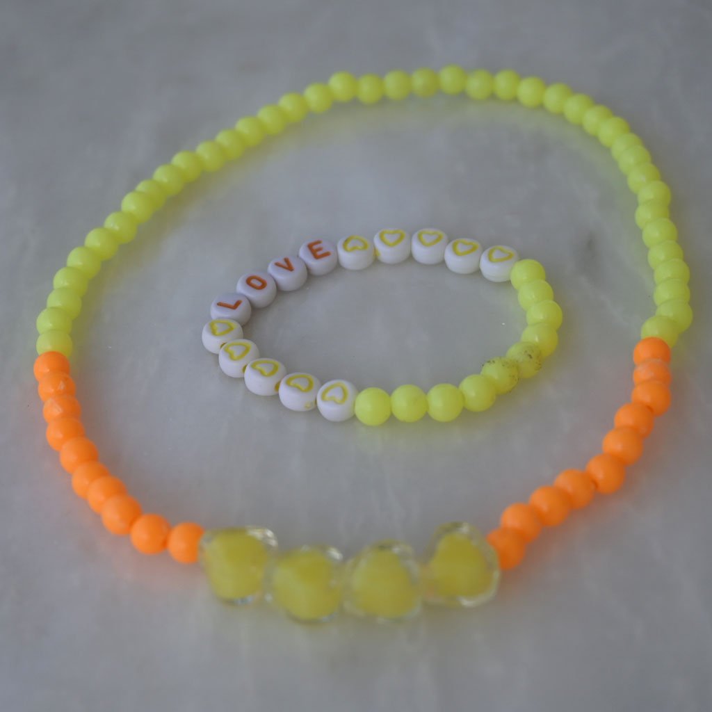 Shiny Pearl Kids Bracelet & Mala