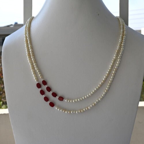 Double Layer Fancy Pearl Mala