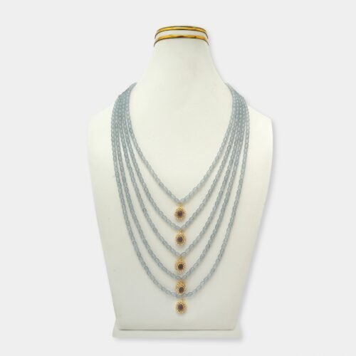 Emerald Sapphire Gemstone Mala