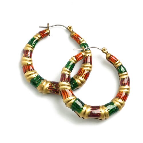 Elegant Large Hoops oxidized Earrings
