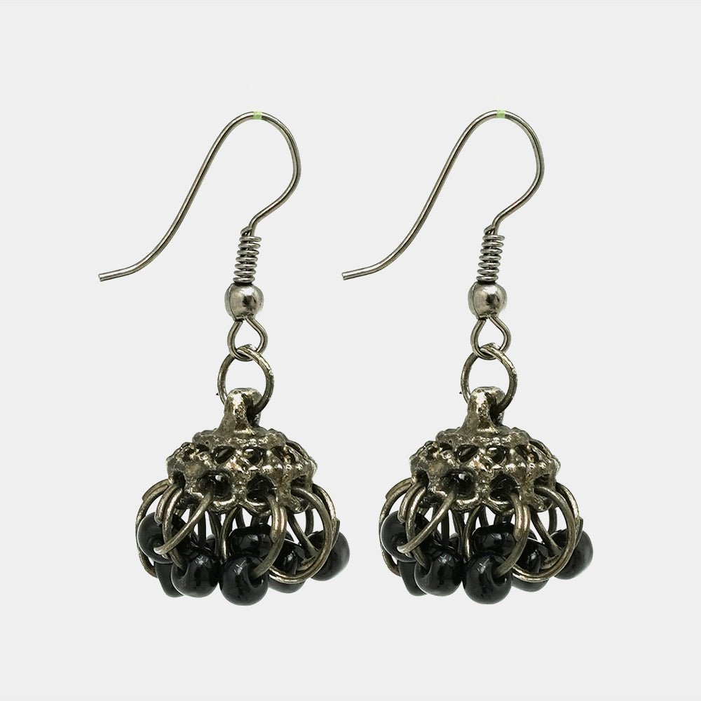 Indian Oxidized Small Jhumki Earrings