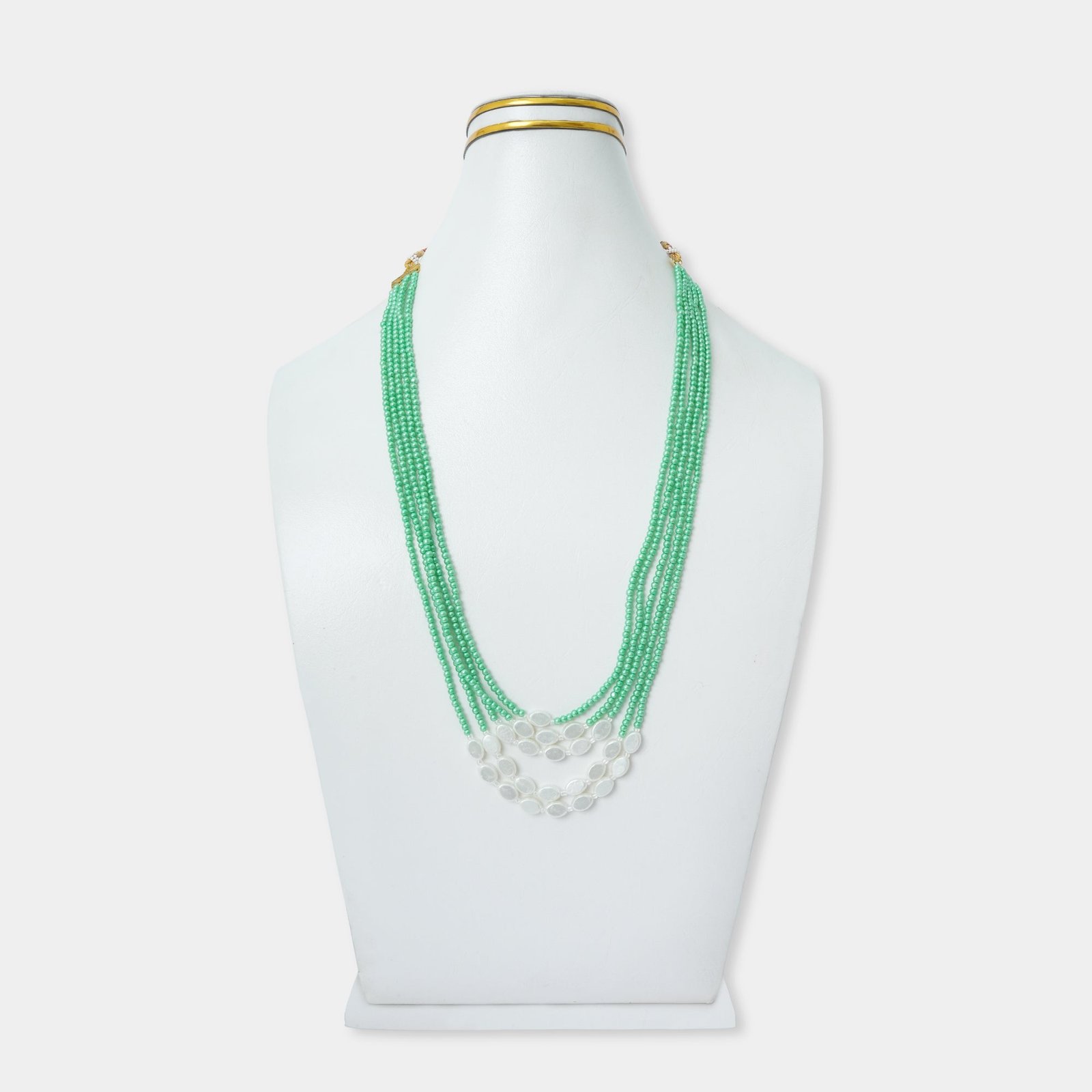Ethnic Multistrand Pearl Mala
