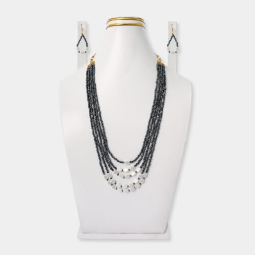Ethnic Multistrand Pearl Mala