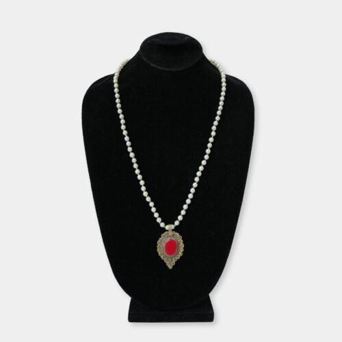 Premium Polki Drop Pearl Mala