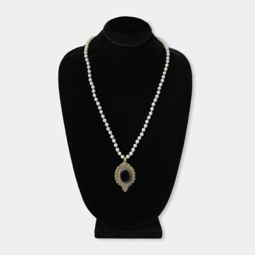 Premium Polki Drop Pearl Mala
