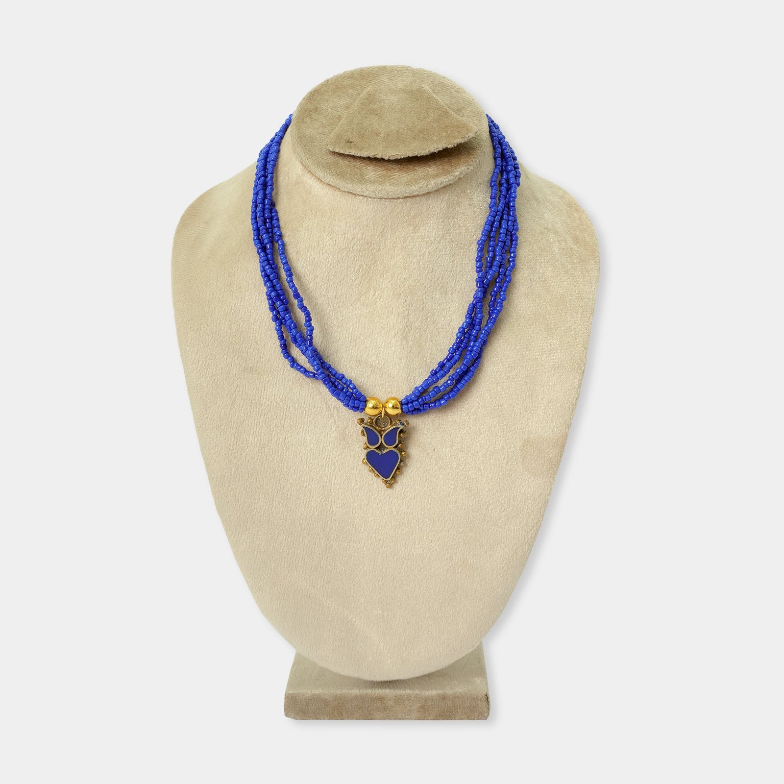Traditional Blue Beaded Mala