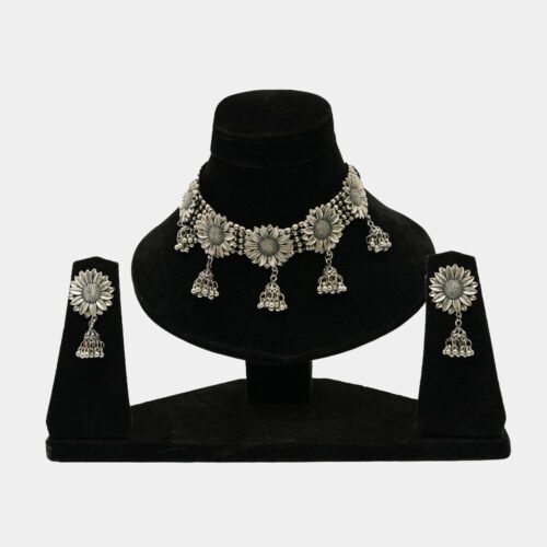 Antique Silver Afghani Choker Necklaces