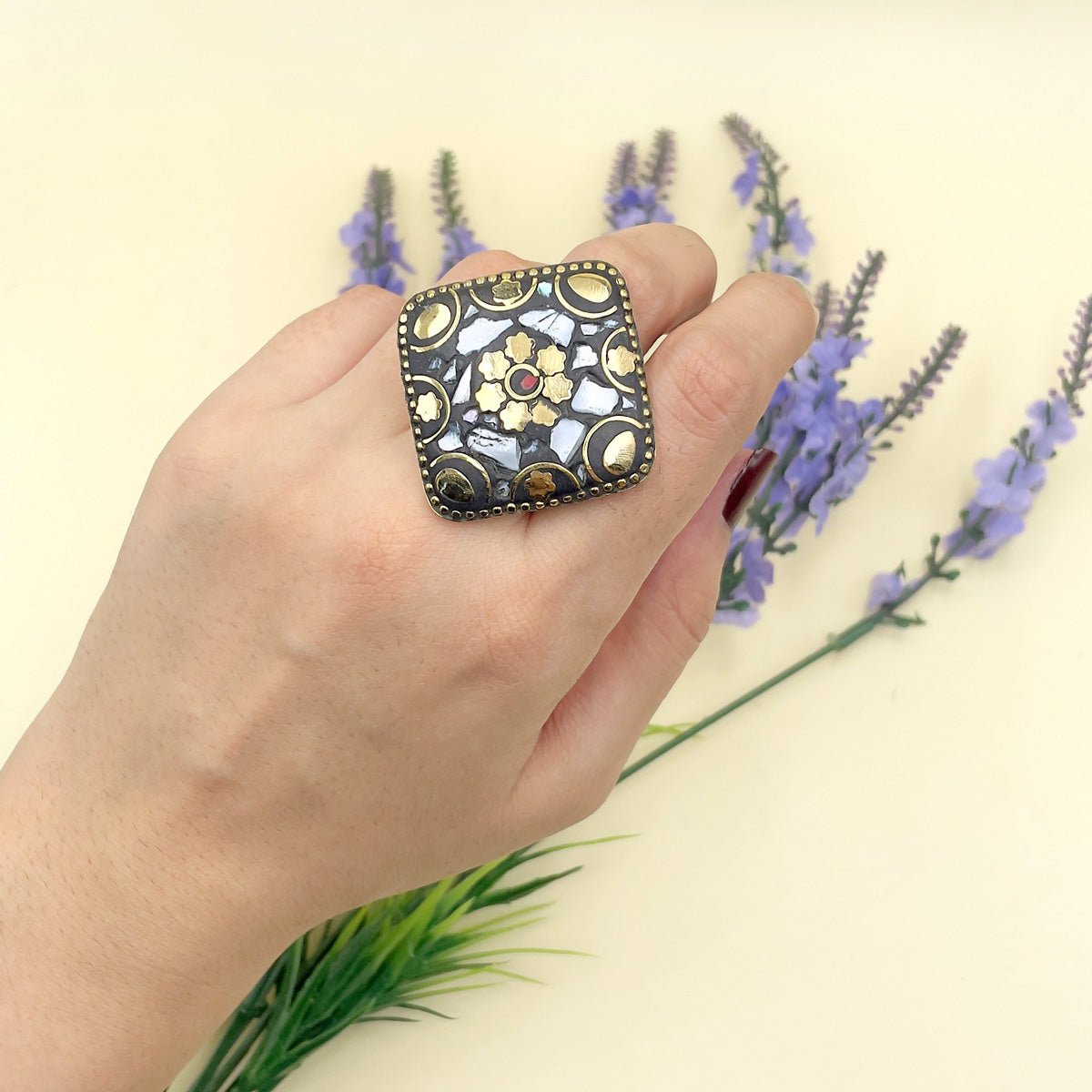 Afghani Adjustable Large Ring - Image 2