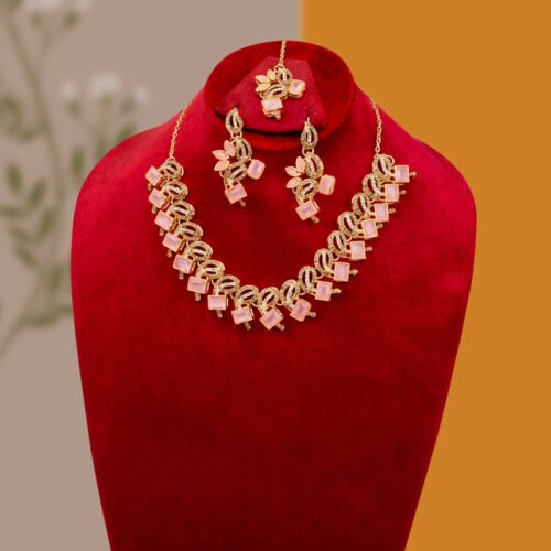 Heart Design Party Wear Turkish Necklace