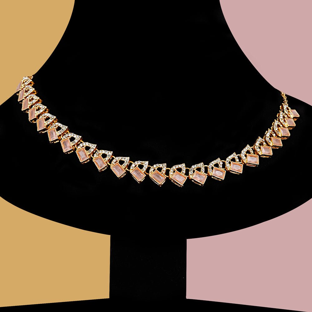 Emerald Teardrop Sequare Necklace - Image 2