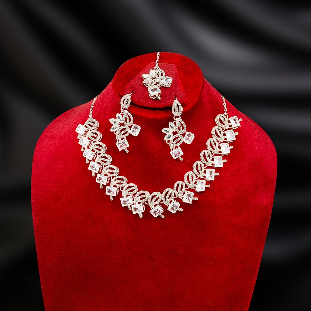 Heart Design Party Wear Turkish Necklace - Image 3
