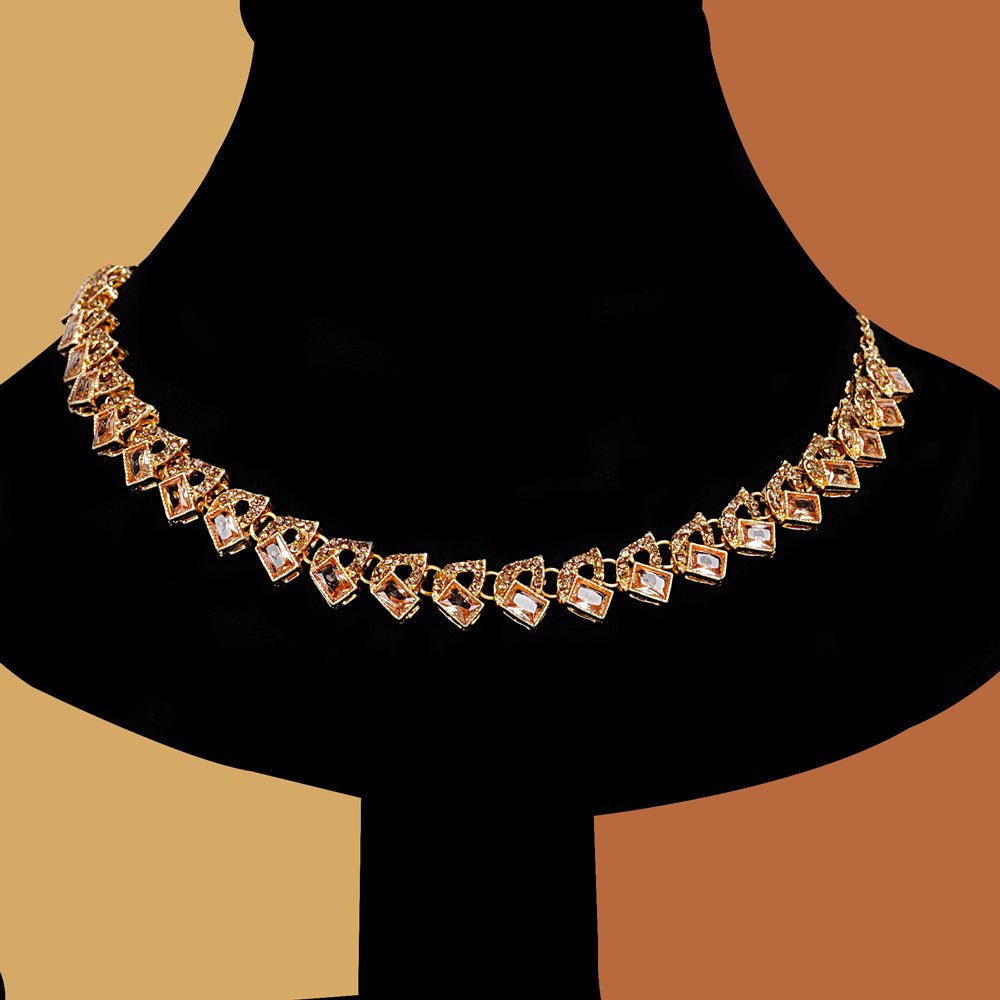 Emerald Teardrop Sequare Necklace - Image 2
