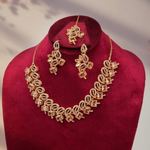 Heart Design Party Wear Turkish Necklace