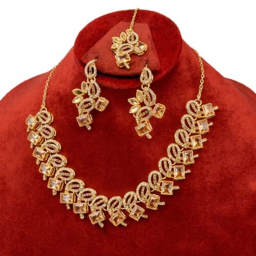 Heart Design Party Wear Turkish Necklace