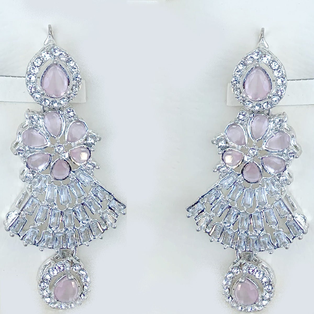 Zircon Baby Pink Stones Party Necklace - Image 2
